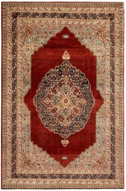 Fine Chob Rang Motasham  340cm x 241cm / 11'2'' x 7'11''