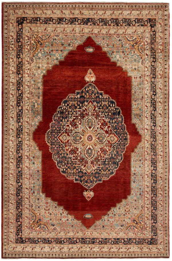Fine Chob Rang Motasham  340cm x 241cm / 11'2'' x 7'11''