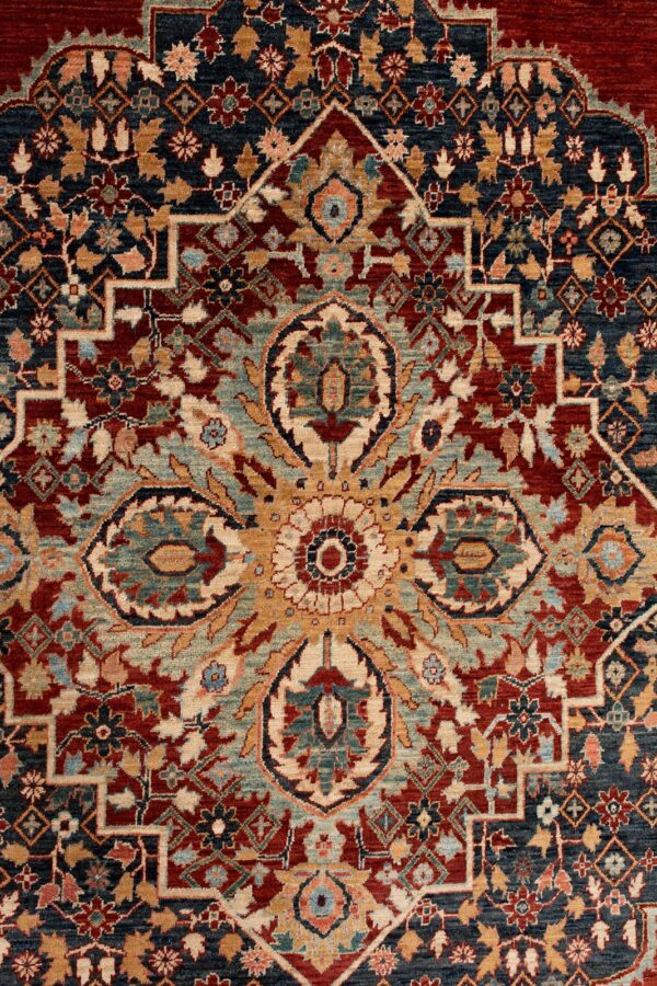 Fine Chob Rang Motasham  340cm x 241cm / 11'2'' x 7'11'' - Image 3