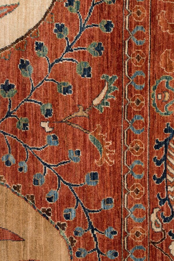 Chob Rang Suzani  305cm x 253cm / 10' x 8'4'' - Image 4
