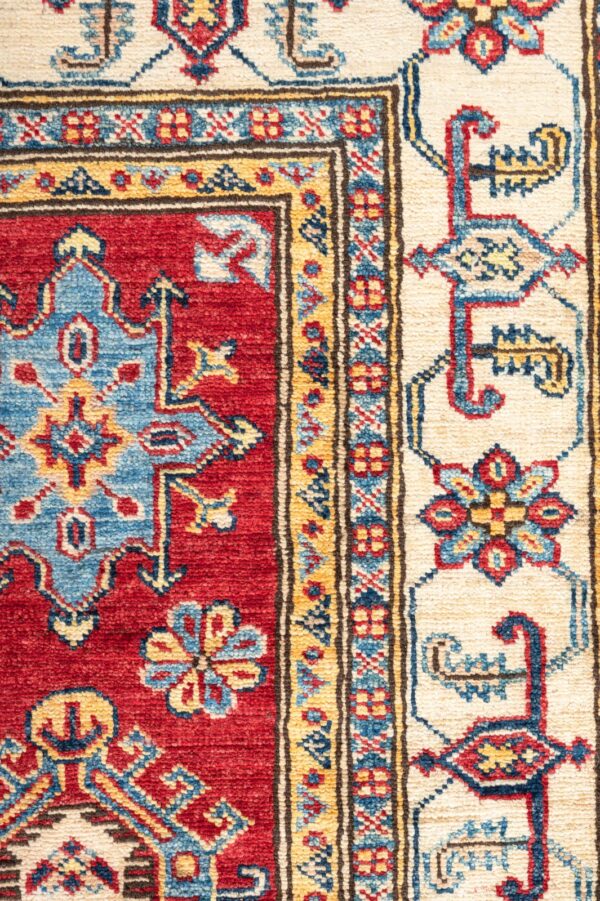 Fine Kazak  198cm x 118cm / 6'6'' x 3'11'' - Image 5