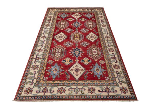 Fine Kazak  198cm x 118cm / 6'6'' x 3'11'' - Image 7