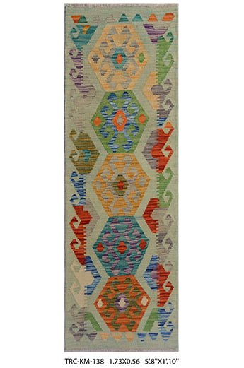 Maimana Kilim Chobi  173cm x 56cm / 5'8'' x 1'10''