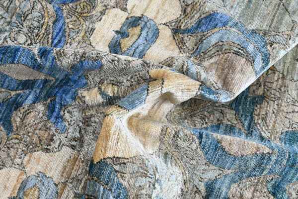 Handmade Wool Chob Rang Area Rug 267cm x 183cm / 8'9'' x 6' - Image 6