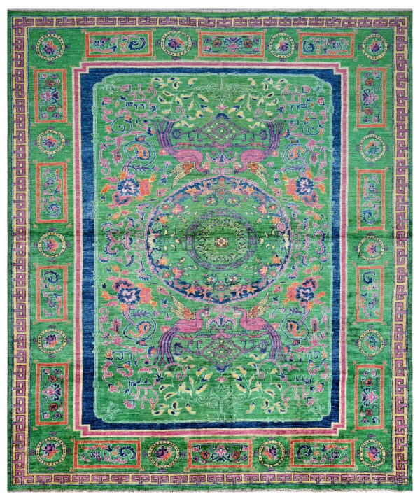 Chob Rang Khotan 287cm x 240cm / 9'5'' x 7'11''