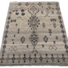 Handmade Wool Berber Area Rug 179cm x 120cm / 5'11'' x 3'11'' - Image 3