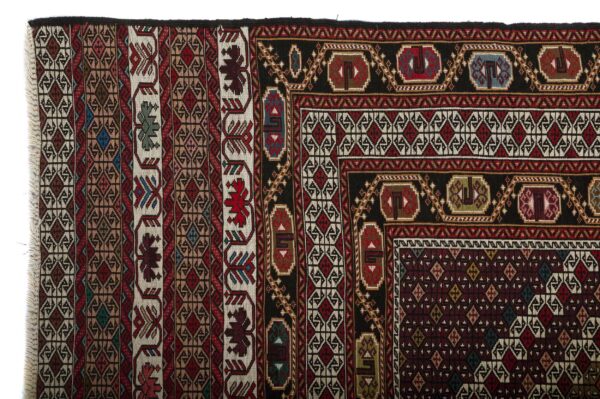 Malaki Kilim Rug 185cm x 125cm / 6'1'' x 4'1'' - Image 4