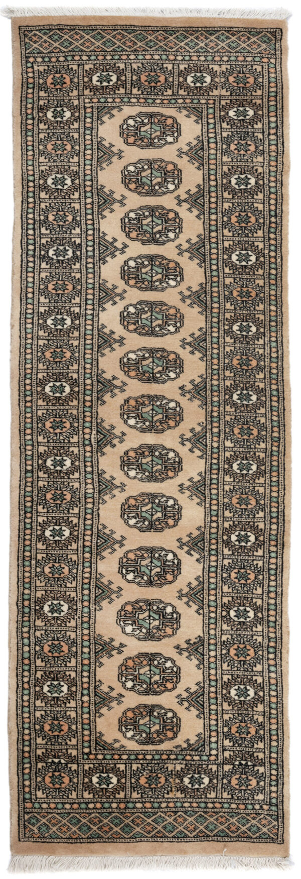 Bokhara Runner Rug 187cm x 62cm / 6'2'' x 2'