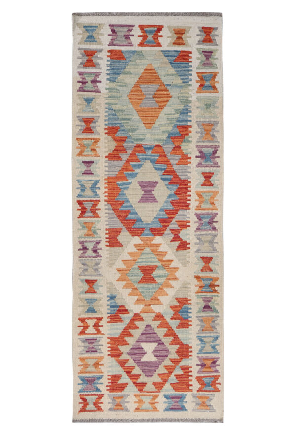 Maimana Chobi Kilim Rug 154cm x 56cm / 5'1'' x 1'10''