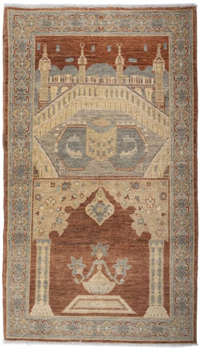 Fine Chob Rang Prayer Rug 147cm x 88cm / 4'10'' x 2'11''