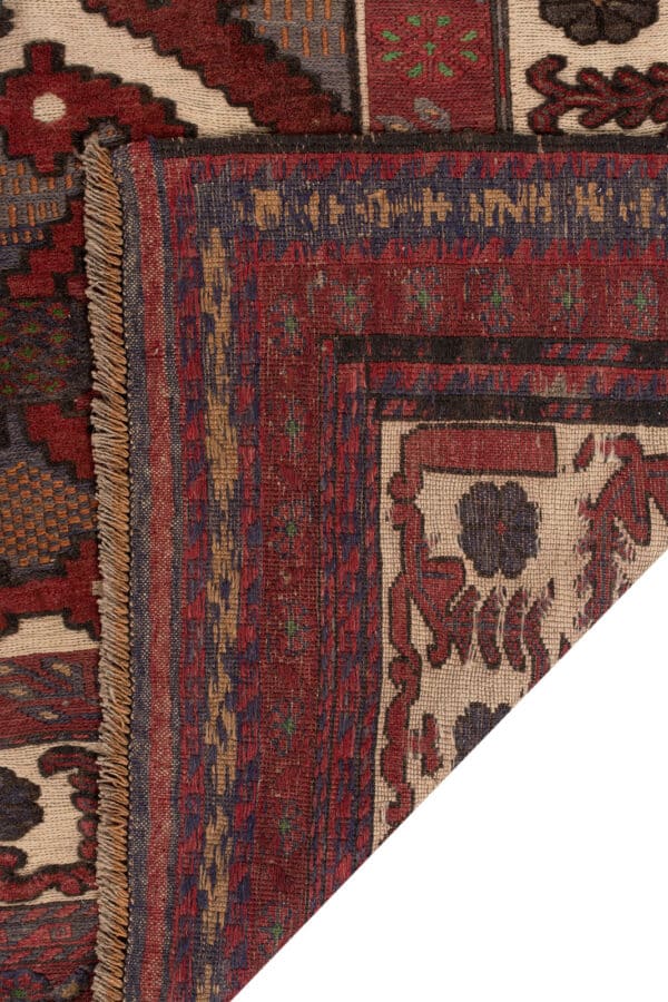 Handmade Afghan Barjasta Area Rug 265cm x 204cm / 8'9'' x 6'8'' - Image 4