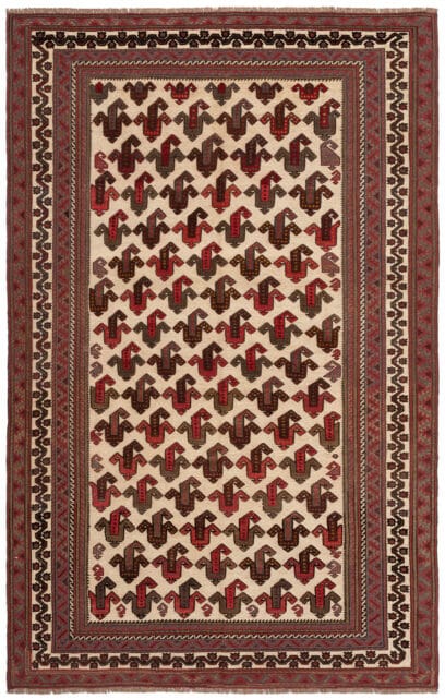 Handmade Afghan Barjasta Area Rug 287cm x 191cm / 9'5'' x 6'3''