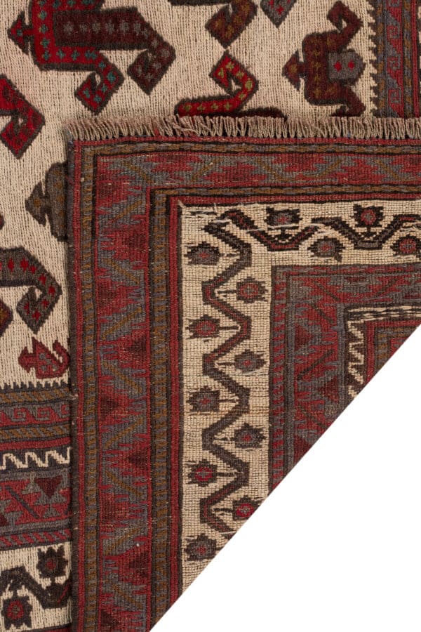 Handmade Afghan Barjasta Area Rug 287cm x 191cm / 9'5'' x 6'3'' - Image 4