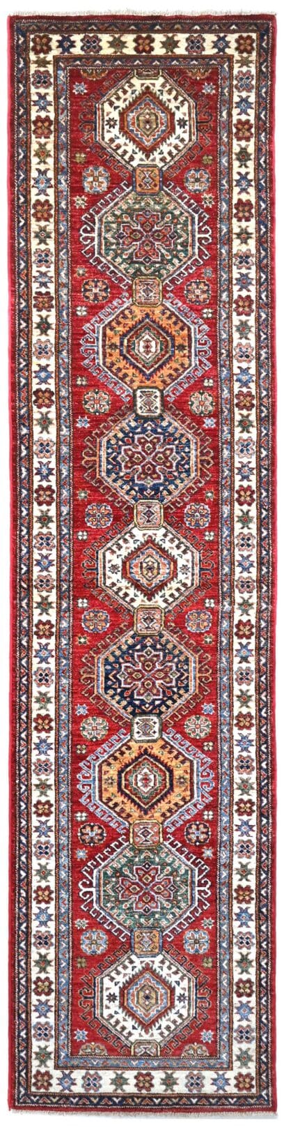 Fine Kazak 304cm x 77cm / 10ft x 2ft6in