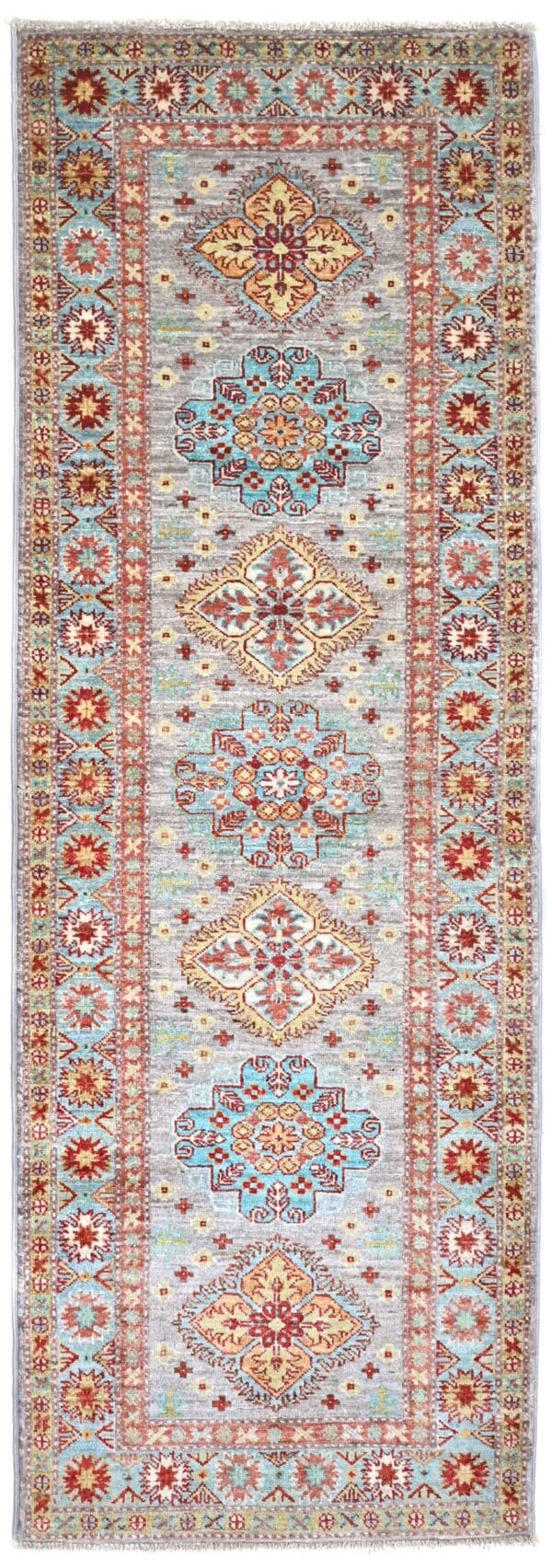 Fine Kazak Runner 212cm x 75cm / 7ft x 2ft 6in