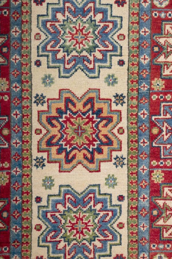 Village Kazak  124cm x 78cm  / 4ft 1in x 2ft 7in - Image 2