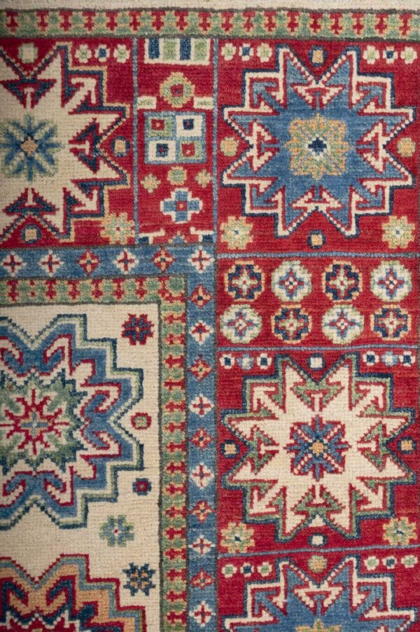 Village Kazak  124cm x 78cm  / 4ft 1in x 2ft 7in - Image 5