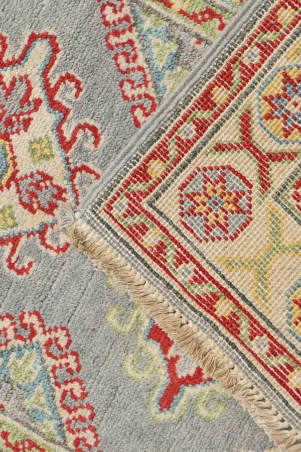 Village Kazak Runner 184cm x 61cm / 6ft x 2ft / Grey - Image 6