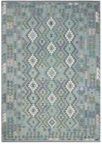 Maimana Kilim 304cm x 201cm / 10ft x 6ft 7in / Blue