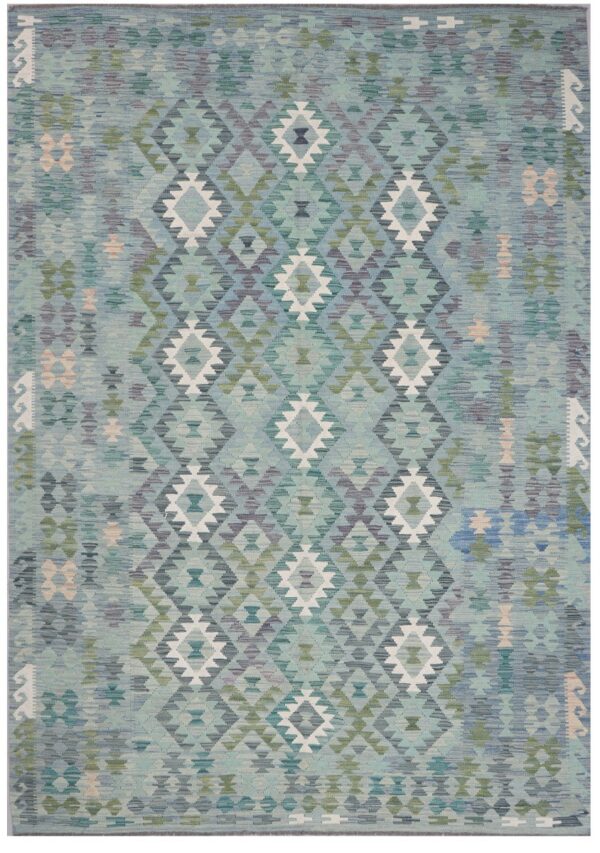 Maimana Kilim 304cm x 201cm / 10ft x 6ft 7in / Blue