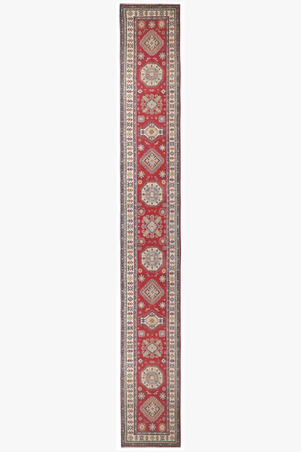 Village Kazak Long Runner 570cm x 86cm / 18ft 8in x 2ft 10in