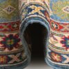 Village Kazak Runner 385cm x 80cm / 12ft 8in x 2ft 8in - Image 4