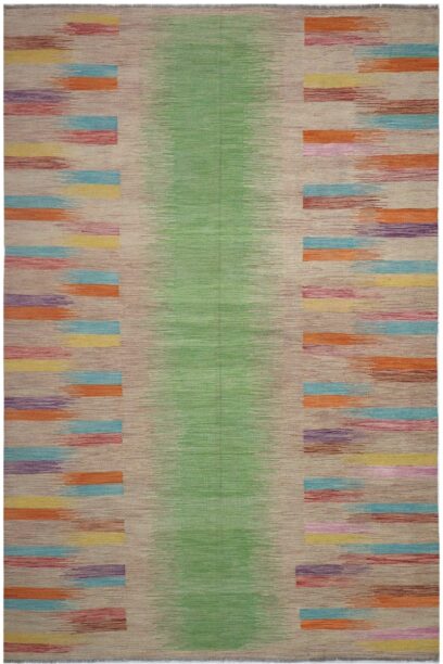 Maimana Modern Kilim 302cm x 197cm / 9ft 11in x 6ft 6in