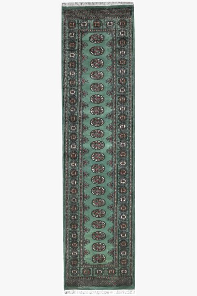 Pakistan Bokhara Runner 296cm x 77cm / 9ft 8in x 2ft 6in