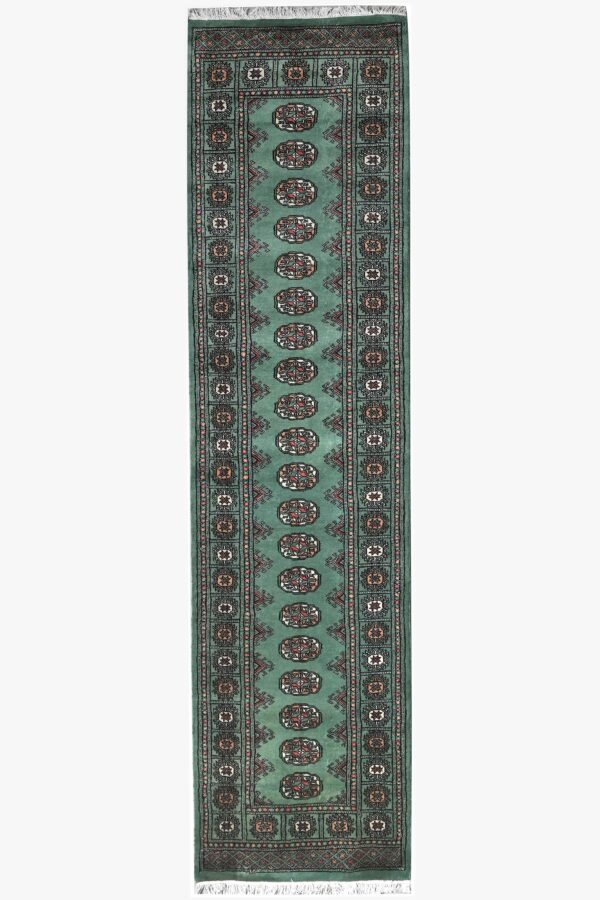 Pakistan Bokhara Runner 296cm x 77cm / 9ft 8in x 2ft 6in